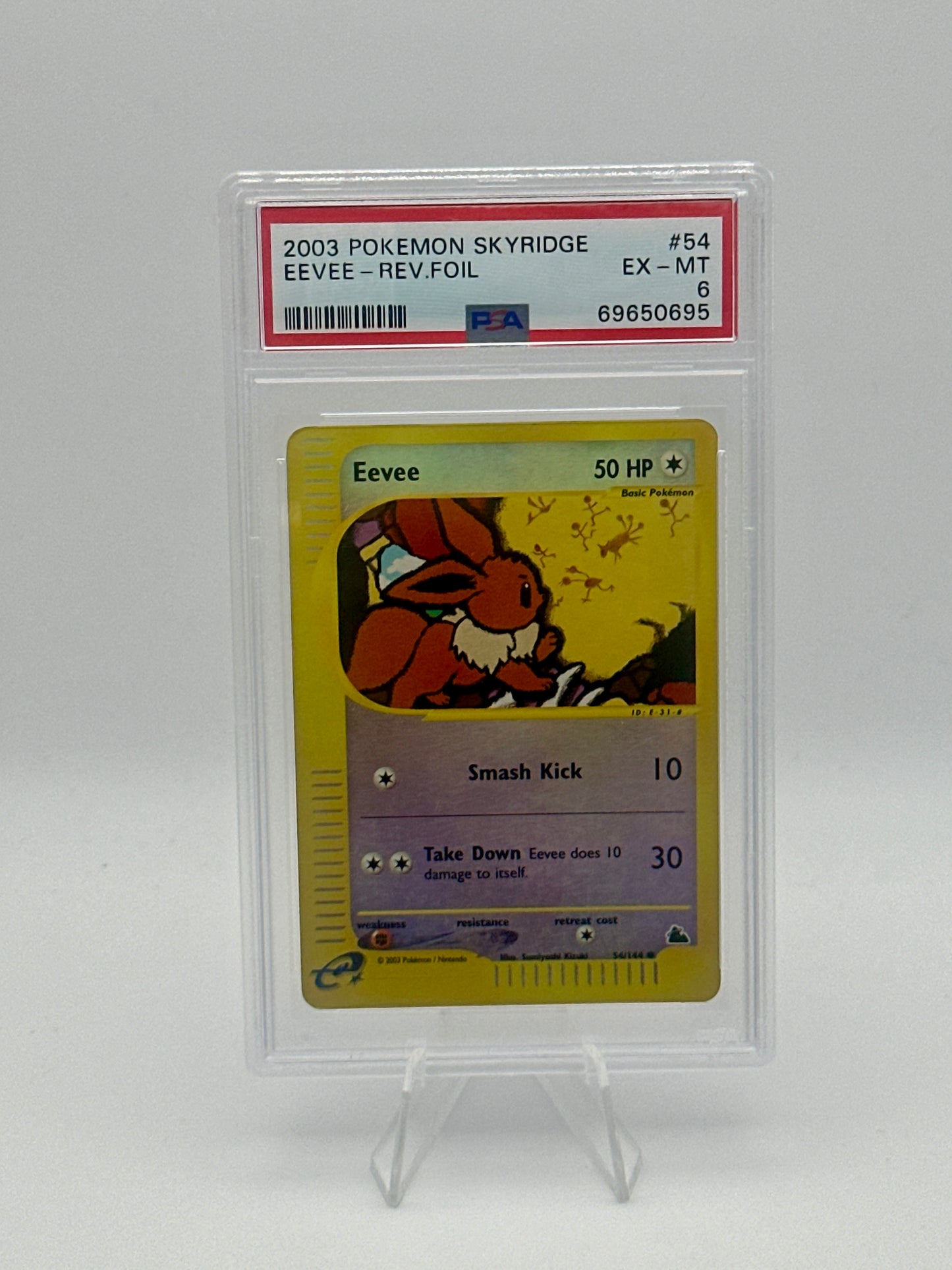Eevee Reverse Foil PSA 6