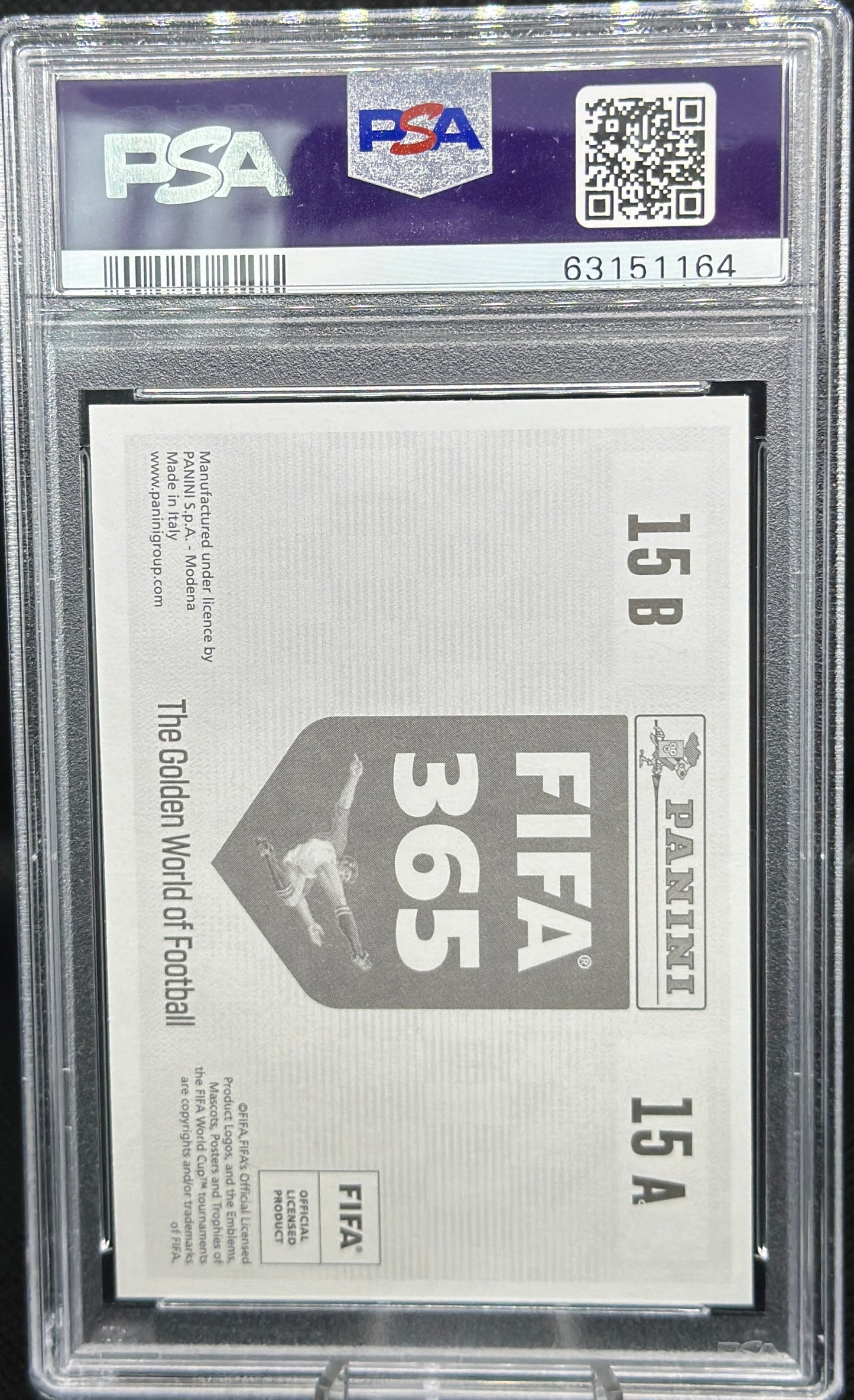 2019 Panini Fifa 365 Kurt Zouma / Mason Mount Gray Back PSA Mint 9