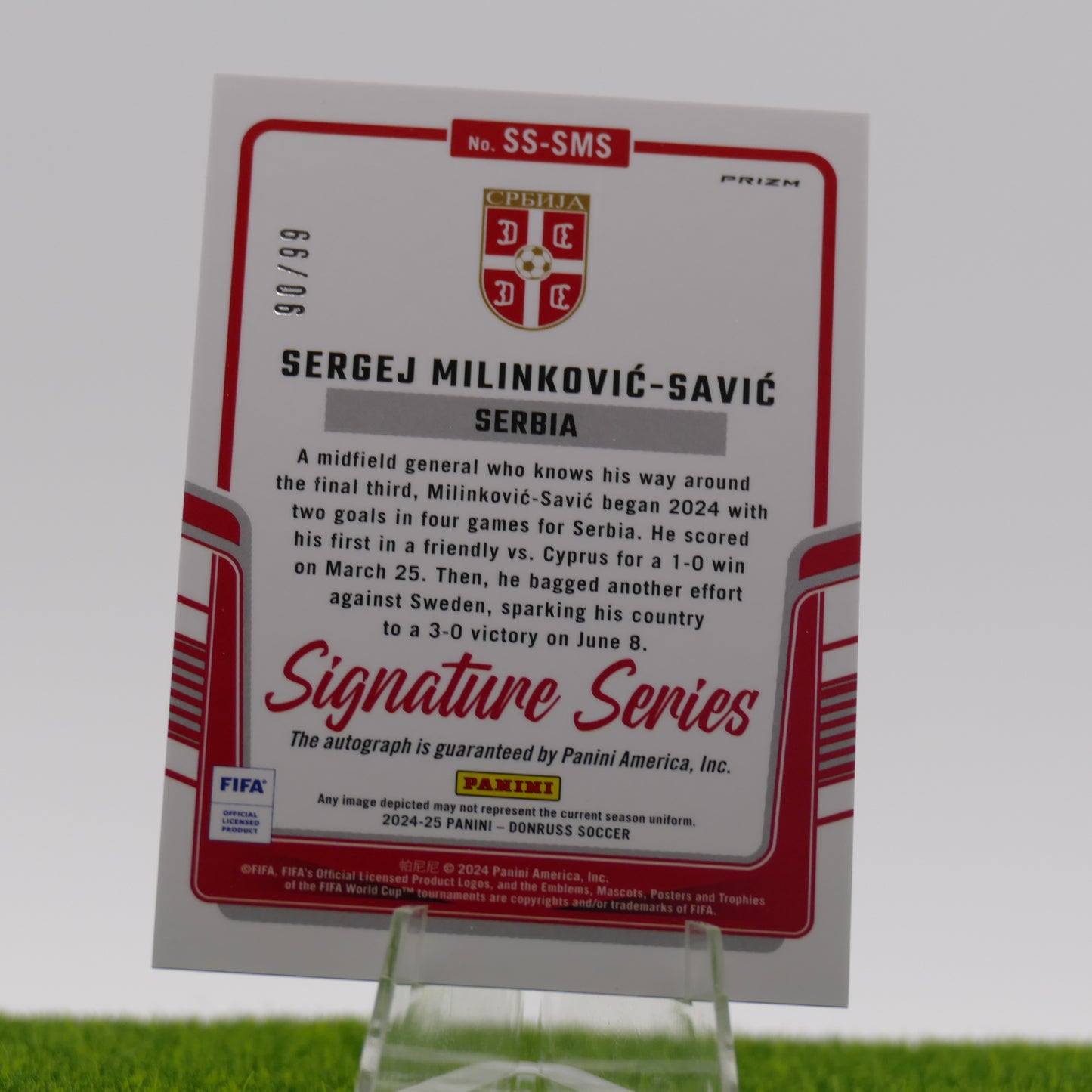 Donruss Dragon Scale Sergej Milinkovic Savic /99 Autographed