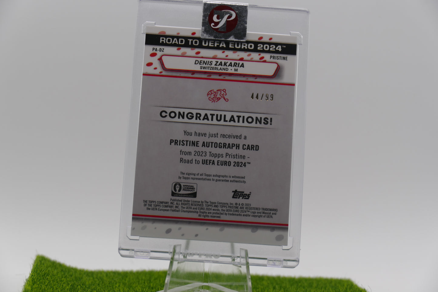Topps Pristine Denis Zakaria /99 autographed