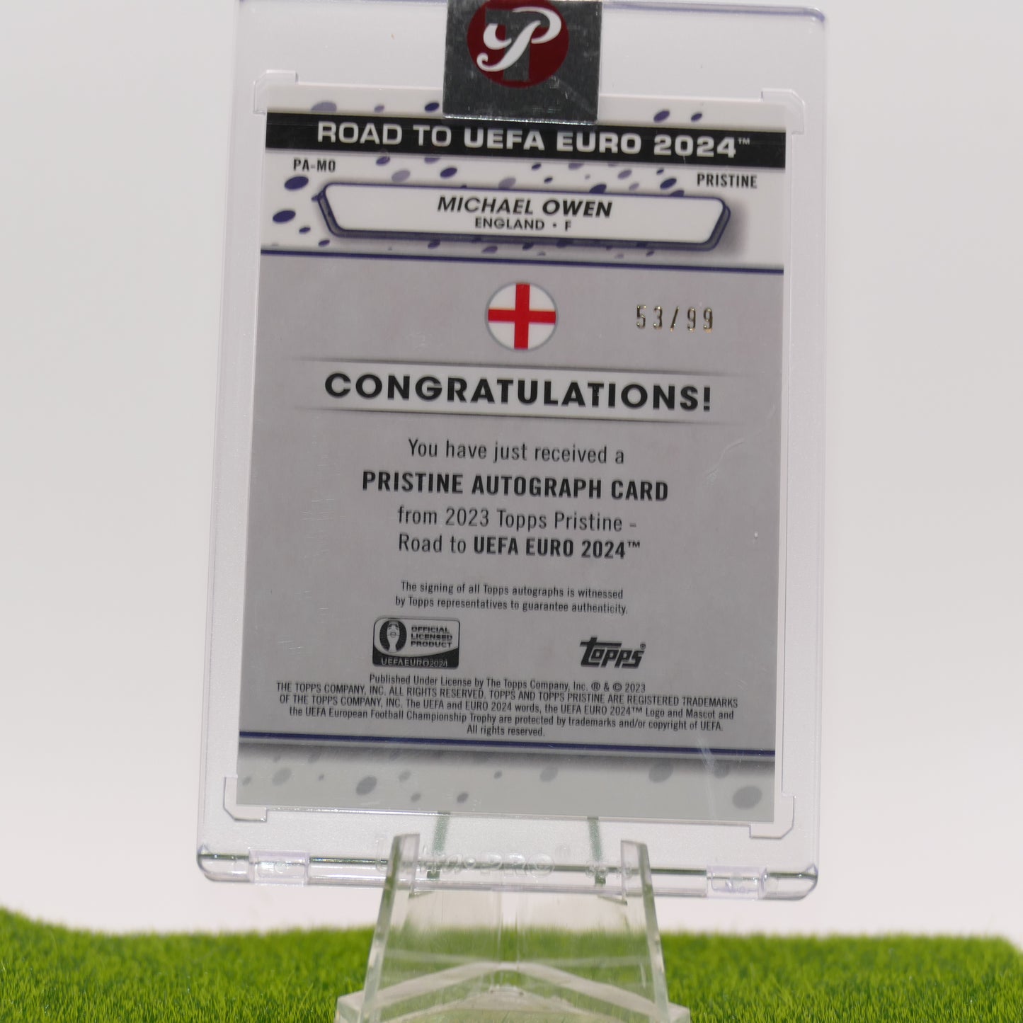 Topps Pristine Michael Owen Autographed /99