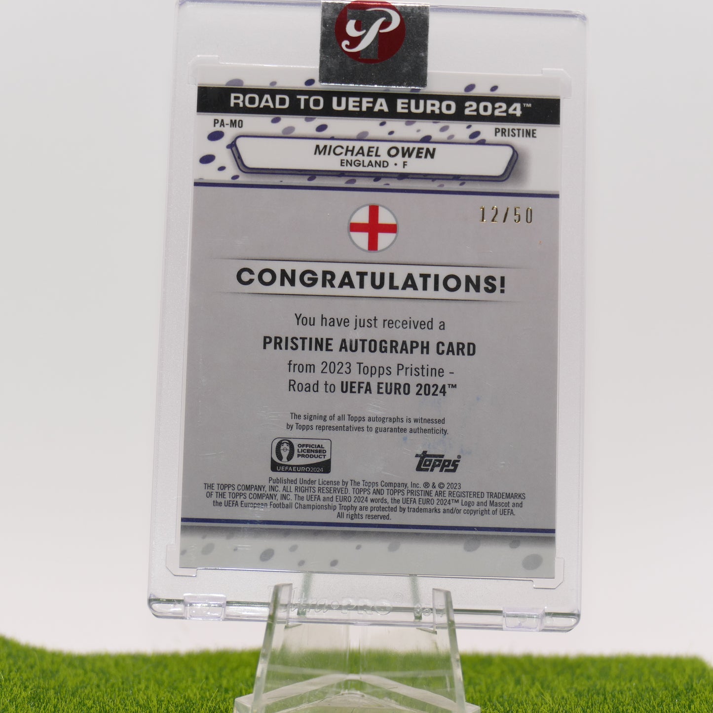 Topps Pristine Michael Owen Autographed /50