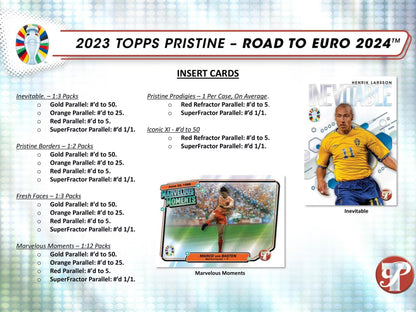 2023/24 Topps Pristine Road to Euro Soccer Hobby Box