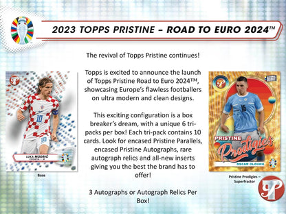 2023/24 Topps Pristine Road to Euro Soccer Hobby Box
