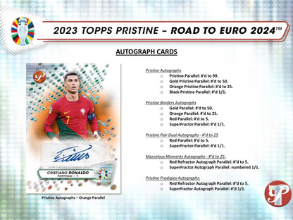 2023/24 Topps Pristine Road to Euro Soccer Hobby Box
