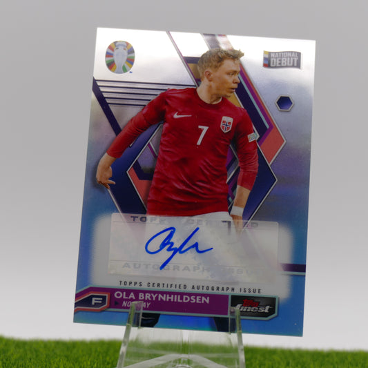Topps Finest Ola Brynhildsen Rookie autographed
