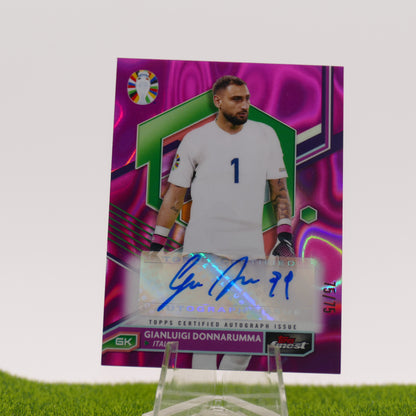 Topps Finest Gianluigi Donnarumma Autographed 75/75