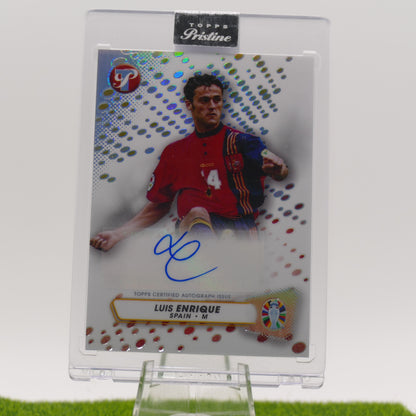 Topps Pristine Luis Enrique autographed