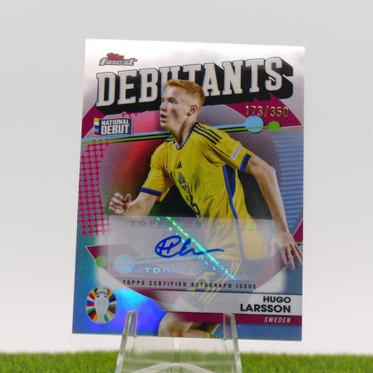Topps Finest Hugo Larsson Debutants /350 Autographed