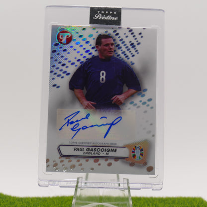 Topps Pristine Paul Gascoigne Autographed