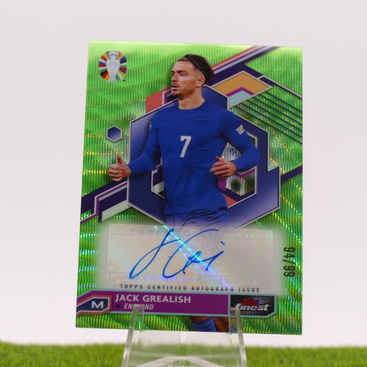 Topps Finest Jack Grealish /99 Autographed