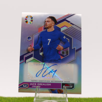 Topps Finest Jack Grealish Autographed
