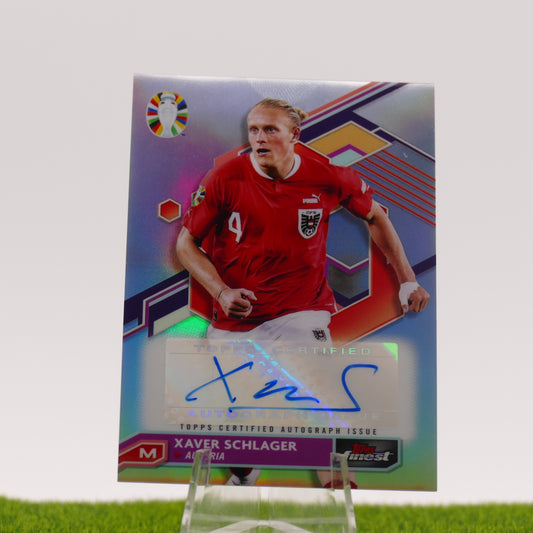Topps Finest Xavier Schlager Autographed