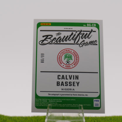 Panini Donruss Calvin Bassey /99 Autograph